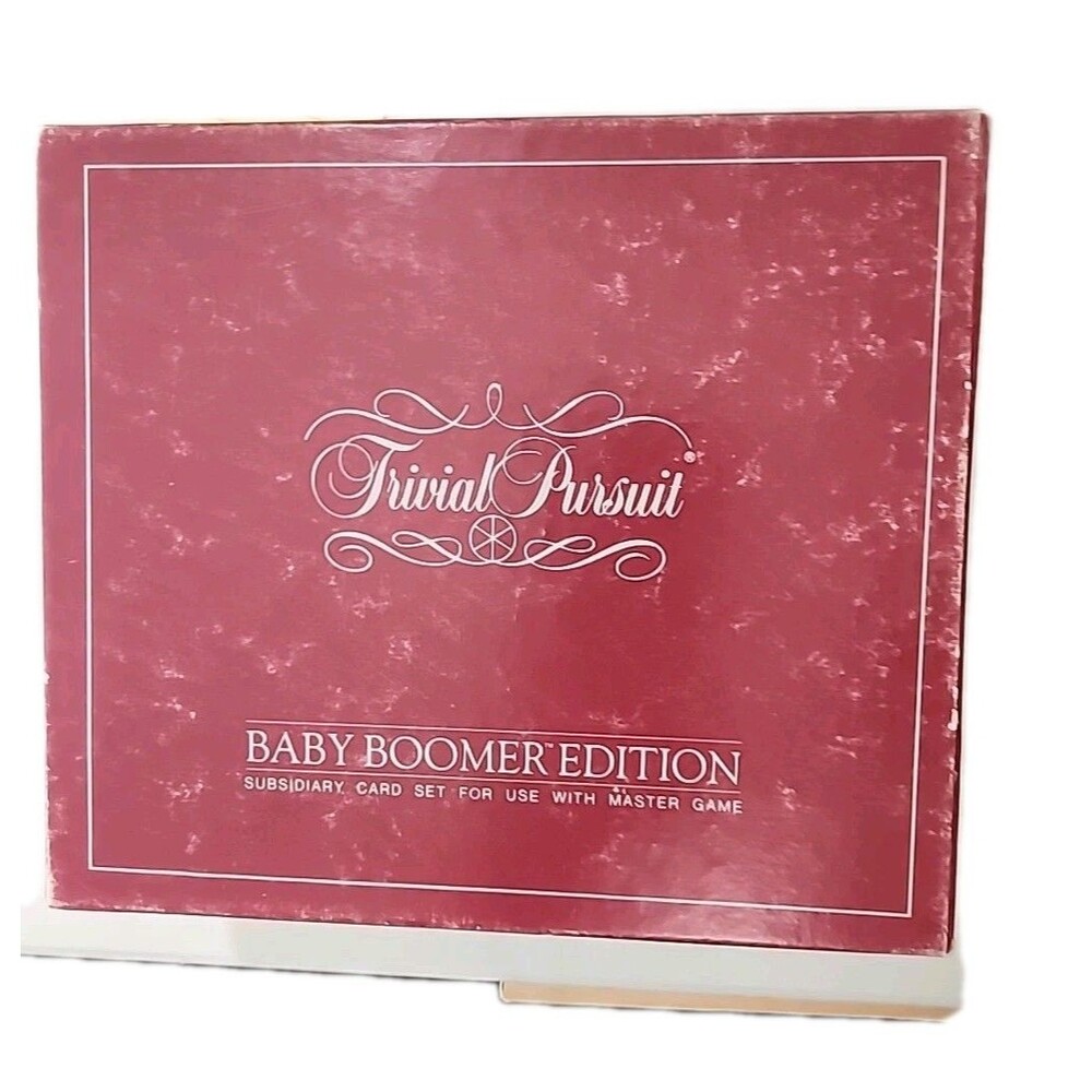 Trivial Pursuit Baby Boomer Edition Set Subsidiary Cards Trivia Vintage